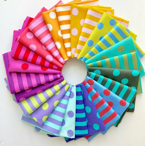 Tula Pink - Tent Stripes & Pom Poms