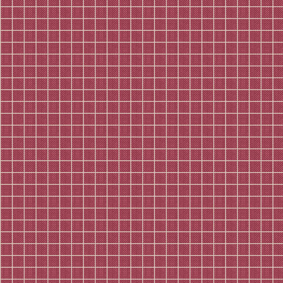 Creating Memories 25cm 160086 Plaid Burgundy - Tilda