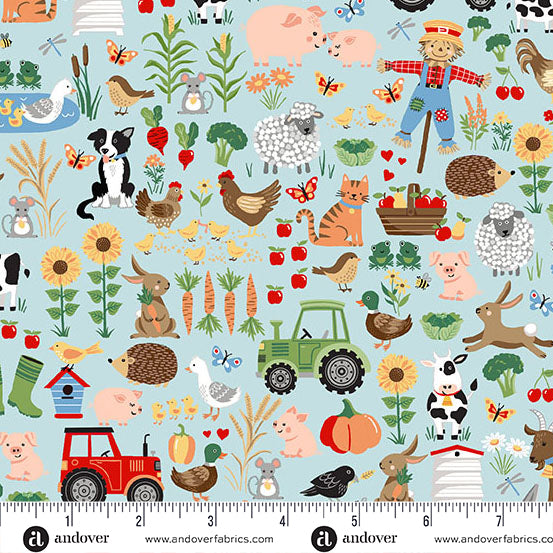 Fun On The Farm 25cm M064B Mixed Farm Blue