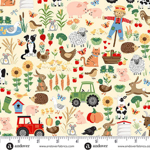 Fun On The Farm 25cm M064Q Mixed Farm Cream