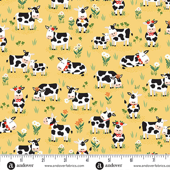Fun On The Farm 25cm M065Y Cows Yellow