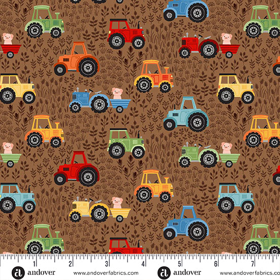 Fun On The Farm 25cm M067V Tractors Brown