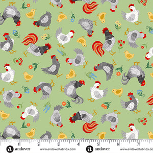 Fun On The Farm 25cm M070G Chickens Green