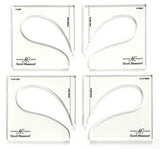 Every Feather Plume 3 Set of 4 Rulers - Amanda Murphy