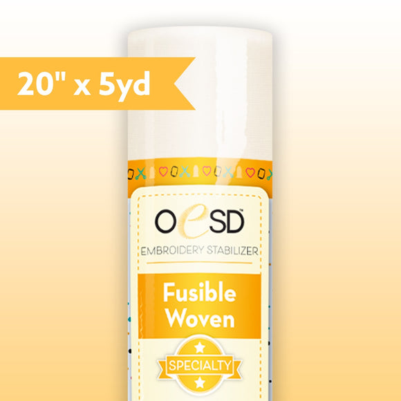 Fusible Woven Cut Away White Embroidery Stabiliser - OESD