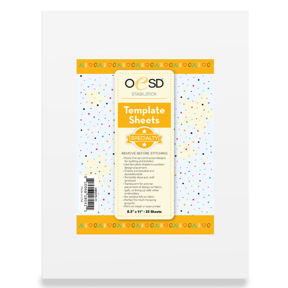 Stabilstick Template Sheets - OESD