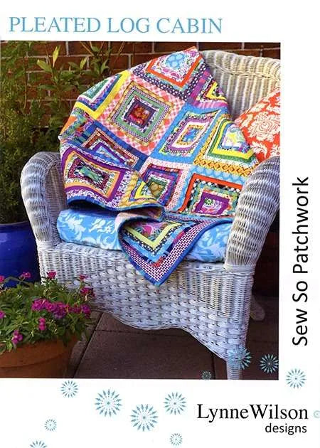Pleated Log Cabin Pattern - Lynne Wilson Designs