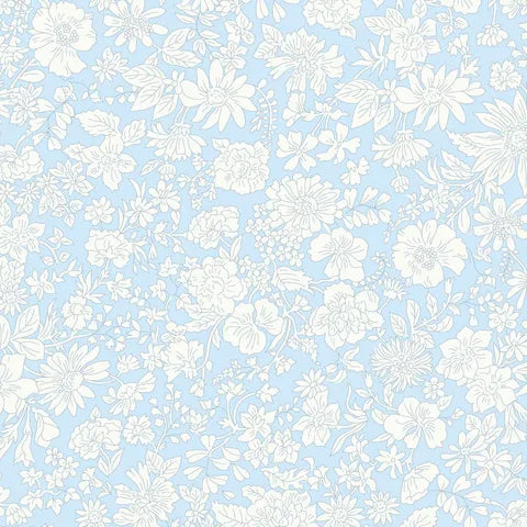 Backing 25cm Emily Blossom Pale Sky - Liberty
