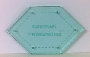 Hexagon Elongated Acrylic Template
