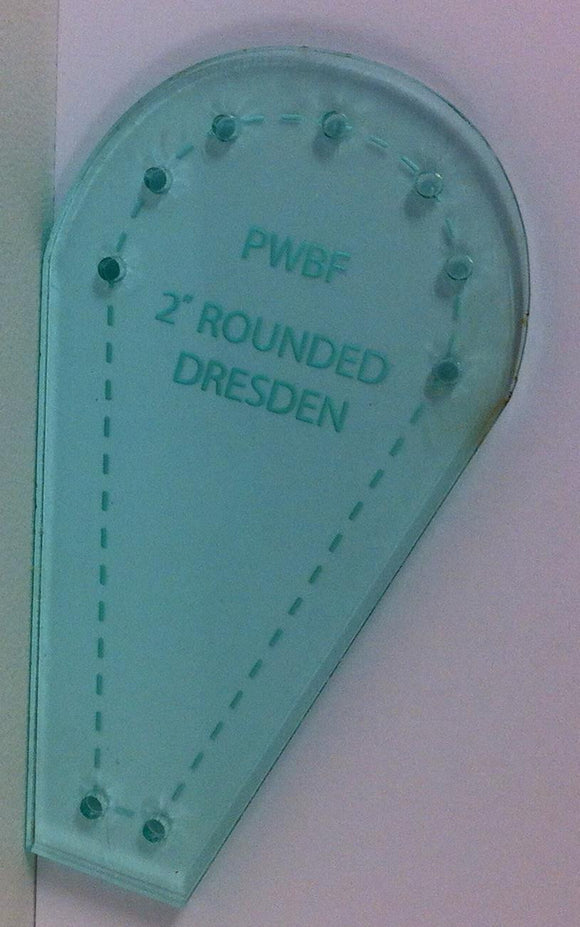 Rounded Dresdan Plate Acrylic Template