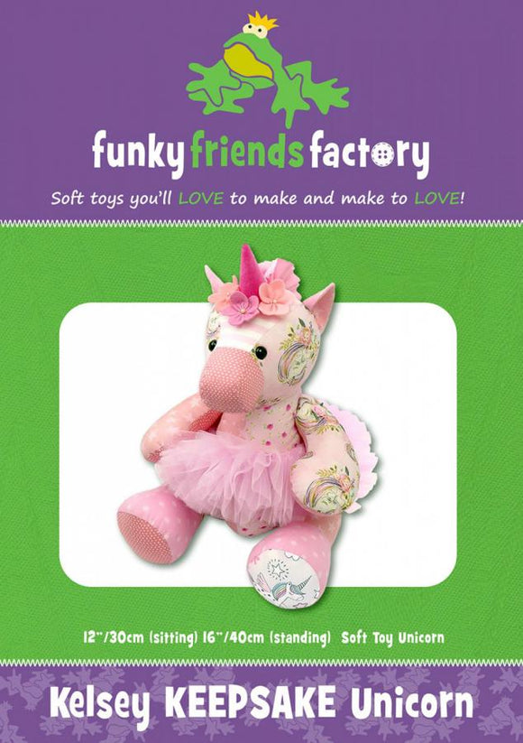 Funky Friends Kelsey Keepsake Unicorn Toy Pattern