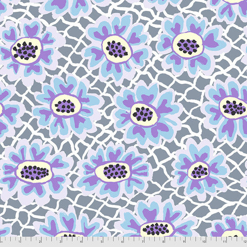 August 2021 25cm PWBM081 Grey Flower Net - Kaffe Fassett