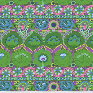 August 2021 25cm PWGP185 Purple Embroidered Flower - Kaffe Fassett