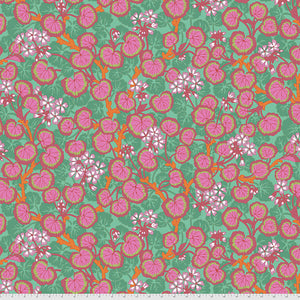 August 2021 25cm PWPJ110 Duckegg Climbing Geraniums - Kaffe Fassett