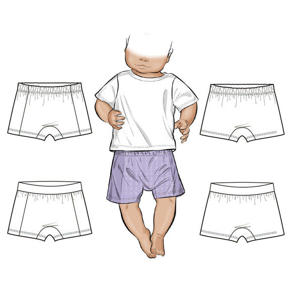 Tadah Baby Basics Shorts Pattern