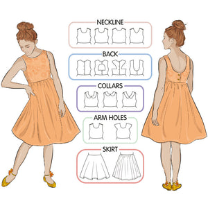 Tadah Teen Tea Party Dress Pattern