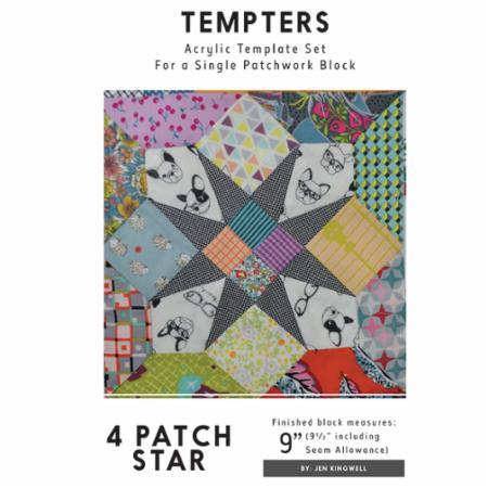 4 Patch Star Tempter Template - Jen Kingwell