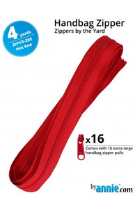 Zipper By Yard - Hot Red - ByAnnie