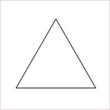 Equilateral Triangle Acrylic Template