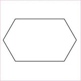 Hexagon Elongated Acrylic Template